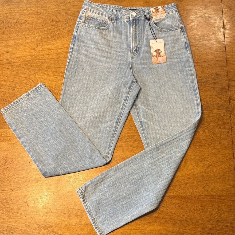 Sincerely Jules Stripe 90’s Straight Leg Jeans